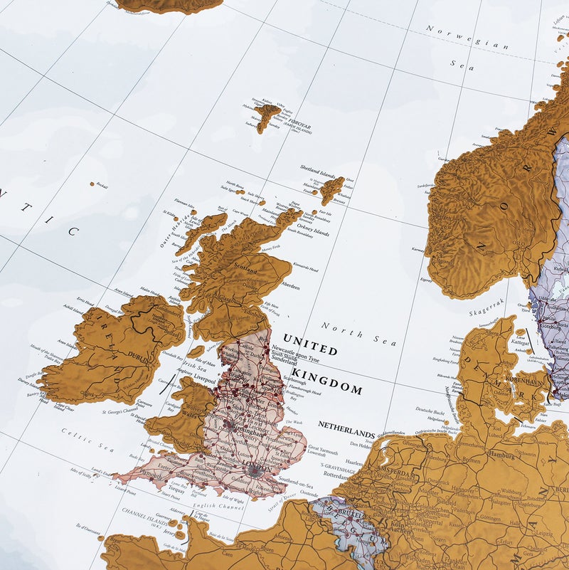 Maps International Scratch Off Map Of Europe â€“ Color Europe Wall Map â€“ Scratch Off â€“ 23 x 33 - Image 5